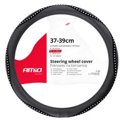 Amio - ΚΑΛΥΜΜΑ ΤΙΜΟΝΙΟΥ SWC-34 M 37-39cm ΣΕ ΜΑΥΡΟ ΧΡΩΜΑ ΜΕ ΤΑΙΝΙΑ STRASS - 1 ΤΕΜ. (02807/AM)