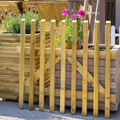 Ξύλινος Φράχτης με Πηχάκι Πόρτα 90(Y)x100 cm - Showood