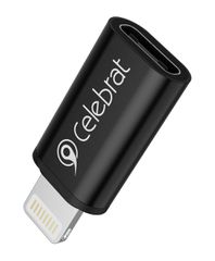 CELEBRAT αντάπτορας Lightning σε USB-C CA-03, 2A, 480Mbps, μαύρος