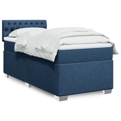 ΚΡΕΒΑΤΙ BOXSPRING ΜΕ ΣΤΡΩΜΑ ΜΠΛΕ 100 X 200 ΕΚ. ΥΦΑΣΜΑΤΙΝΟ 3285812