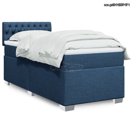 ΚΡΕΒΑΤΙ BOXSPRING ΜΕ ΣΤΡΩΜΑ ΜΠΛΕ 100 X 200 ΕΚ. ΥΦΑΣΜΑΤΙΝΟ 3285812