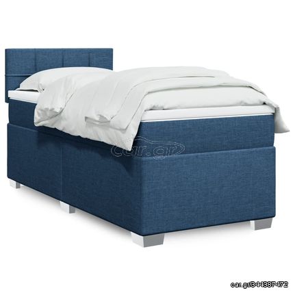 ΚΡΕΒΑΤΙ BOXSPRING ΜΕ ΣΤΡΩΜΑ ΜΠΛΕ 90X190 ΕΚ.ΥΦΑΣΜΑΤΙΝΟ 3285749