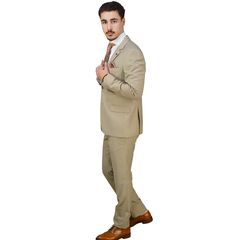 Κοστούμι Ανδρικό Μπεζ (Tre/Wool/Span) Semi-Slim Fit S24LU1530073 SUIT 28