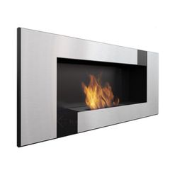 Επιτοίχια εστία βιοαιθανόλης DELTA2/BLACK/QUBE/TUV KRATKI