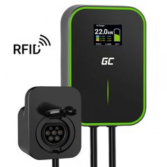 GREEN CELL WALLBOX EV POWERBOX 22KW WITH SOCKET & RFID-thumb-3