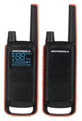 Motorola T82 Twin Pack two-way radio 16 channels Black,Orange