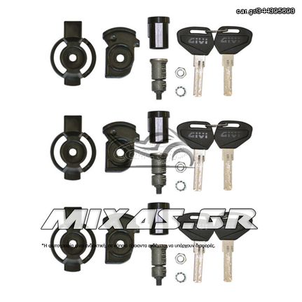 ΑΦΑΛΟΣ/ΚΛΕΙΔΑΡΙΑ ΜΕ ΚΛΕΙΔΙ ΑΣΦΑΛΕΙΑΣ GIVI SL103 3ΤΜΧ (ΙΔΙΟ ΚΛΕΙΔΙ)
