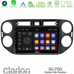 Clarion GL700 Lite Series 8Core Android11 6+128GB VW Tiguan Navigation Multimedia Tablet 9" (23mm alarm button) Με Carplay & And