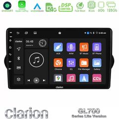 Clarion GL700 Lite Series 8Core Android11 6+128GB Fiat Tipo 2015-2022 (Hatchback) Navigation Multimedia Tablet 9" Με Carplay & A