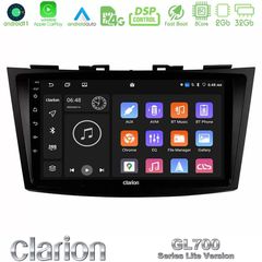 Clarion GL700 Lite Series 8Core Android11 2+32GB Suzuki Swift 2011-2016 Navigation Multimedia Tablet 9" Με Carplay & Android Aut