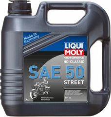 Κωδ.304677 LIQUI MOLY Κινητήρα 4T Ορυκτέλαιο SAE 50 4Lt Motorbike HD-Classic 1230 τηλ.215-215-8211