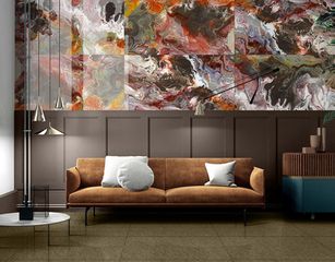 Πλακάκι Δαπέδου-Τοίχου 60x120cm Πορσελανάτο Ρετιφικάτο Fusion Multi 02010003889