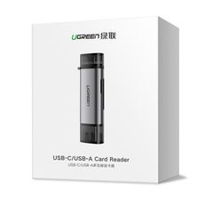 Card Reader UGREEN CM185 TYPE-C/USB 3.0 Gray 50706-thumb-1