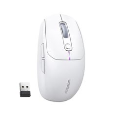 Mouse Wireless 2.4 GHz & Bluetooth UGREEN MU103 White15629-thumb-2