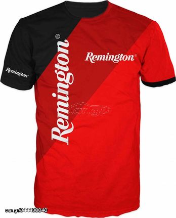 TSHIRT logo remington red BLACK