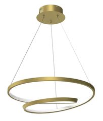 POWERTECH LED φωτιστικό οροφής HLL-0155, 25W, 4000K, Φ40cm, 1m, χρυσό