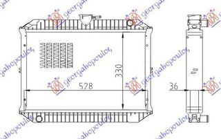 Ψυγείο Νερού 1.5 Βενζίνη (33x54.5x36) Nissan Vanette (C220) 1986-1995