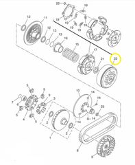 Καμπάνα Φυγοκεντρικού Yamaha X-MAX 400 (BL15/16) 2020-2020 34B166110000