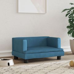 Κρεβάτι Σκύλου Μπλε 60 x 40 x 30 εκ. Βελούδινο 171906