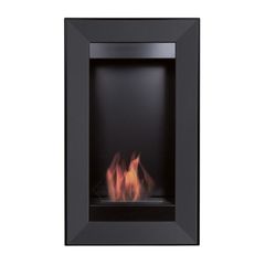 Επιτοίχια εστία βιοαιθανόλης CHARLIE/2/BLACK/TUV KRATKI