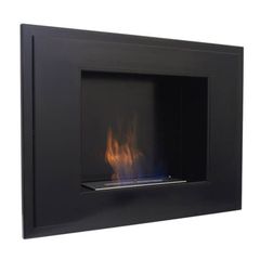 Επιτοίχια εστία βιοαιθανόλης ALPHA/BLACK/TUV KRATKI