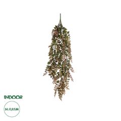 GloboStar® Artificial Garden HANGING FERN BRANCH 20828 Τεχνητό Διακοσμητικό Κρεμαστό κλαδί Φτέρης Μ30 x Π10 x Υ85cm
