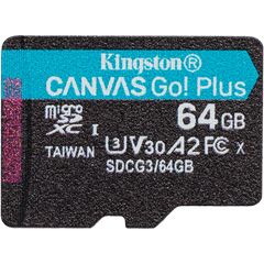 Kingston Κάρτα Μνήμης Canvas Go! Plus microSDXC 64GB Class 10 UHS-I