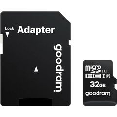 GoodRam Κάρτα Μνήμης 32GB microSDHC Class 10 UHS-I + Αντάπτορας