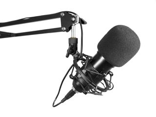 OMNITRONIC BMS-1C USB Condenser Broadcast/Podcast Microphone,Table mount,Pop Filter - OMNITRONIC-thumb-1