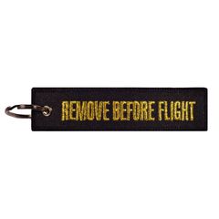 ΜΠΡΕΛΟΚ ΚΕΝΤΗΤΟ RBF REMOVE BEFORE FLIGHT ΜΑΥΡΟ ΜΕ ΧΡΥΣΑ ΓΡΑΜΜΑΤΑ