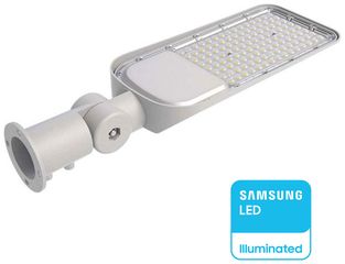 V-TAC Φωτιστικό Δρόμου LED SMD-Samsung Chip με Αντάπτορα 30W 3450lm IP65 Λευκό Σώμα Φυσικό Λευκό 2120422