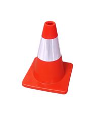 Κώνος σήμανσης PVC εύκαμπτος ύψος 30cm, βάρος 0,6Kg. Κατασκευάζεται απο μαλακό PVC, επανέρχεται στο αρχικό του σχήμα αν πατηθεί, διαθέτει λευκή ανακλαστική ταινία. Ελάχιστη ποσότητα για επαρχία 5τεμ.