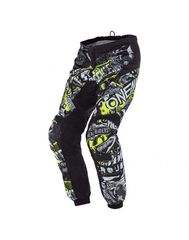 Oneal Element Junior Attack MX Pants Black/Neon Yellow