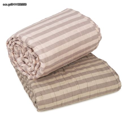 Κουβερλί ultrasonic σχέδιο Chic 100% microfiber σε χρώμα Moca-Beige διαστάσεων 220x240cm