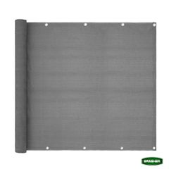 Διαχωριστικό δίχτυ μπαλκονιού 160gr/m² σε γκρι χρώμα 1,5x6m GRASHER με κρίκους