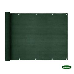 Διαχωριστικό δίχτυ μπαλκονιού 160gr/m² σε πράσινο χρώμα 1.20x6m GRASHER με κρίκους