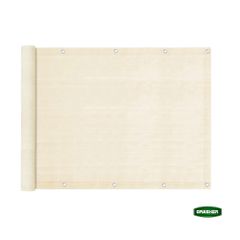 Διαχωριστικό δίχτυ μπαλκονιού 160gr/m² σε εκρού χρώμα 1,2x6m GRASHER με κρίκους