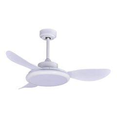Ανεμιστήρας οροφής σε λευκό χρώμα 35W Φ107cm με LED DIMMABLE φωτισμό 32W τηλεχειριστήριο 6 ταχύτητες & 3 φτερωτές