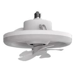 Ανεμιστήρας 10W Φ26 βιδωτός σε Ε27 30W με φωτισμό LED DIMMABLE 1957lm σε λευκό χρώμα τηλεχειριζόμενος