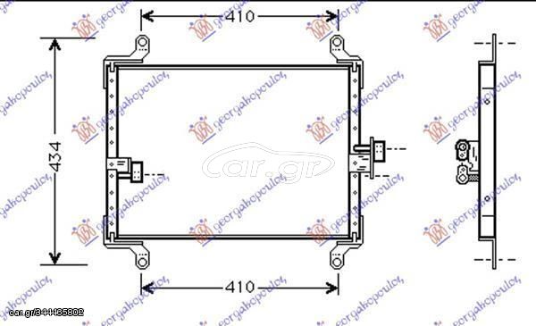 Ψυγείο A/C Βενζίνη/Πετρέλαιο (51x34x1.6) Peugeot Boxer 1994-2002