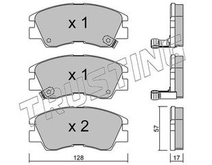 ΤΑΚΑΚΙΑ ΕΜΠΡ MITSUBISHI L200-L300-PAJERO TRUSTING 117.0