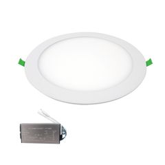 LED ΠΑΝΕΛ ΣΤΡΌΓΓΥΛΟ 7W 4000K IP65+ΚΙΤ ΑΣΦΑΛΕΙΑΣ