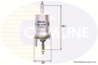 ΦΙΛΤΡΟ ΚΑΥΣΙΜΟΥ AUDI-SEAT-SKODA  3 BAR COMLINE EFF129