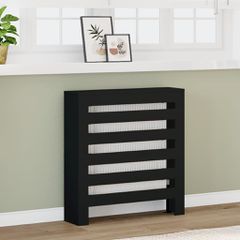 vidaXL Κάλυμμα Καλοριφέρ Μαύρο 78x20x82 εκ. από Επεξεργασμένο Ξύλο
