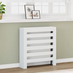 vidaXL Κάλυμμα Καλοριφέρ Λευκό 78x20x82 εκ. από Επεξεργασμένο Ξύλο