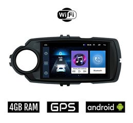 TOYOTA YARIS (2011 - 2020) Android οθόνη αυτοκίνητου 4GB με GPS WI-FI (ηχοσύστημα αφής 9" ιντσών OEM Youtube Playstore MP3 USB Radio Bluetooth εργοστασιακή, μαύρο 4x60W, AUX)