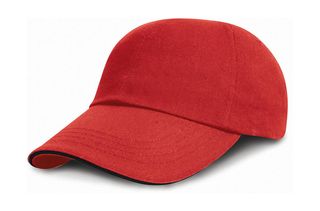 Καπέλο | Brushed Cotton Sandwich Cap | RC024P Red/Black