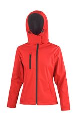 Γυναικείο Μπουφάν  | Ladies TX Performance Hooded Softshell Jacket | R230F Red/Black