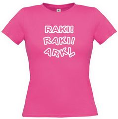 Γυναικείο T-shirt με Design Raki Fuchsia