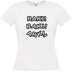 Γυναικείο T-shirt με Design Raki _White